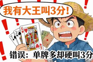 斗地主新手最常犯的10个错误，避开就能少输一半牌